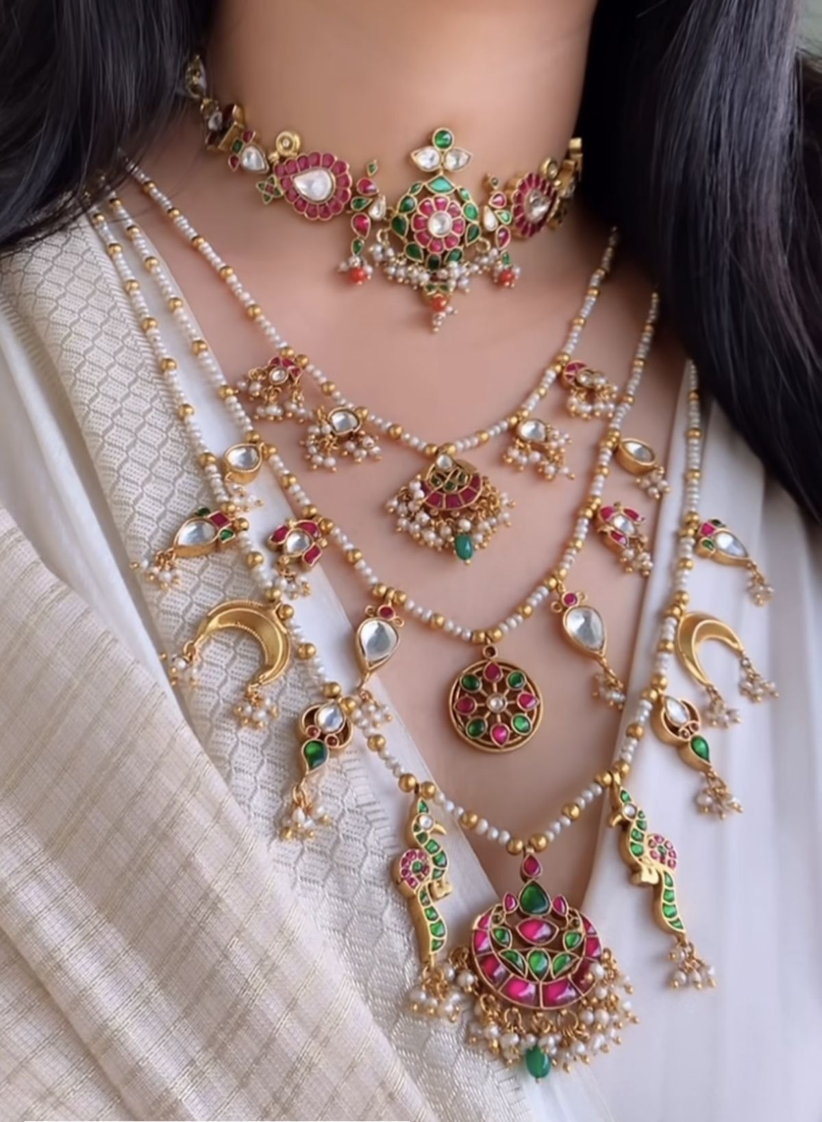 Layred Craft Necklace For You Jadau and kemp Work