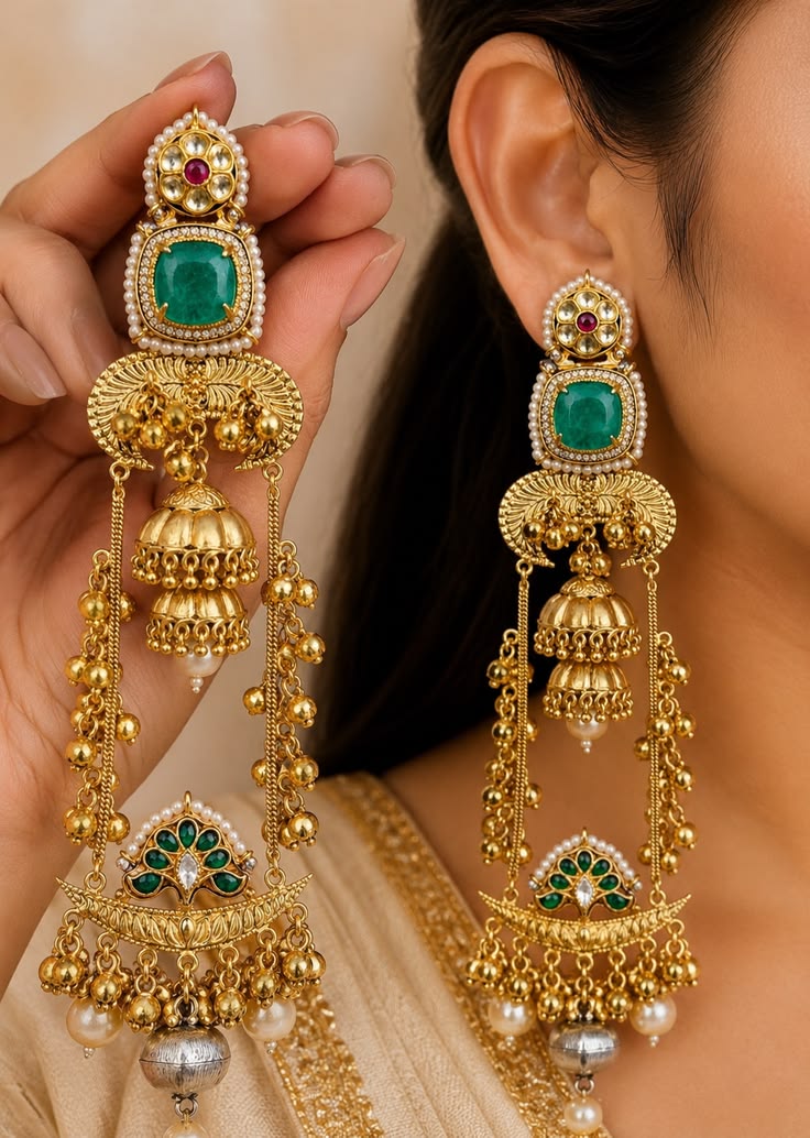 Royal Emerald Jhumka ✨💚