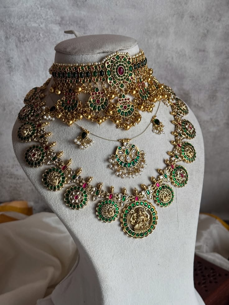 South Mala Super Kemp Stone Combo Necklace