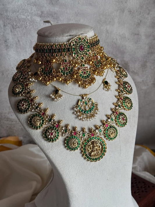 South Mala Super Kemp Stone Combo Necklace